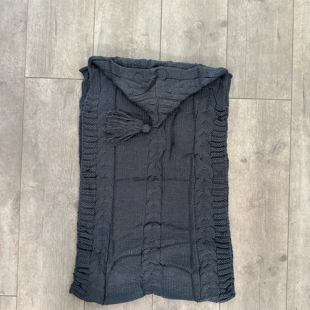 New Boutique Knit Baby Hooded Swaddling Blanket